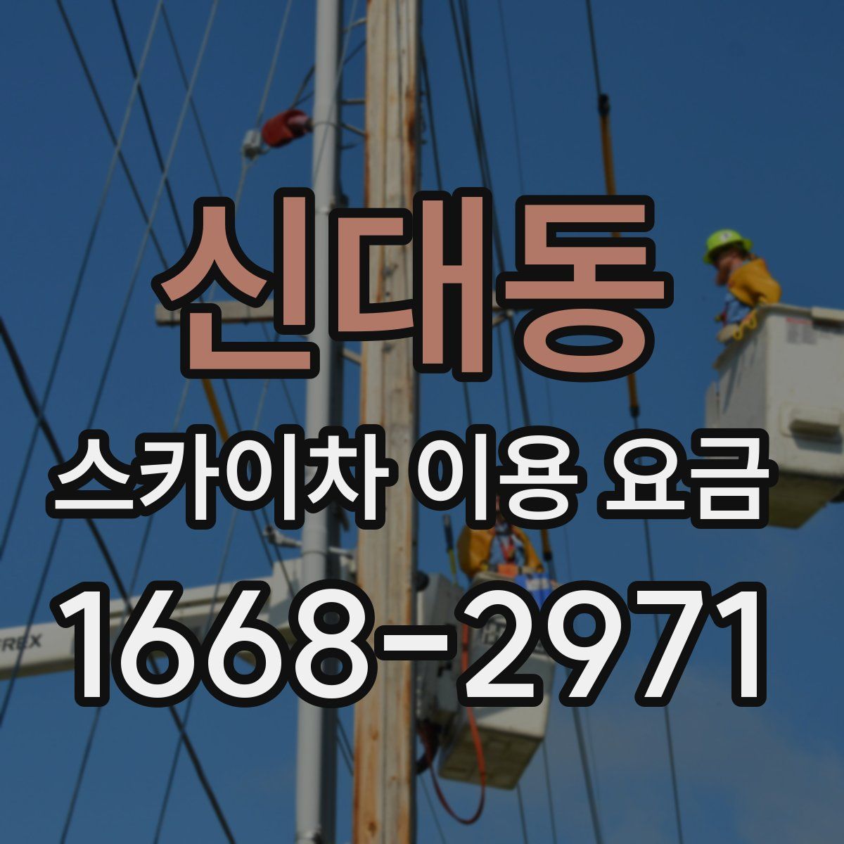 신대동 스카이차 이용 요금