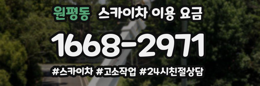 원평동 스카이차 이용 요금