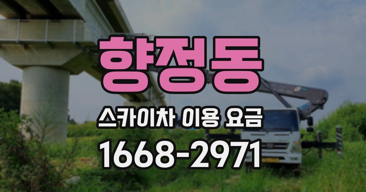 향정동 스카이차 이용 요금