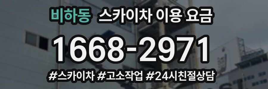 비하동 스카이차 이용 요금