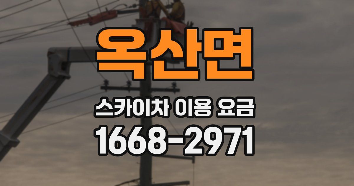 옥산면 스카이차 이용 요금