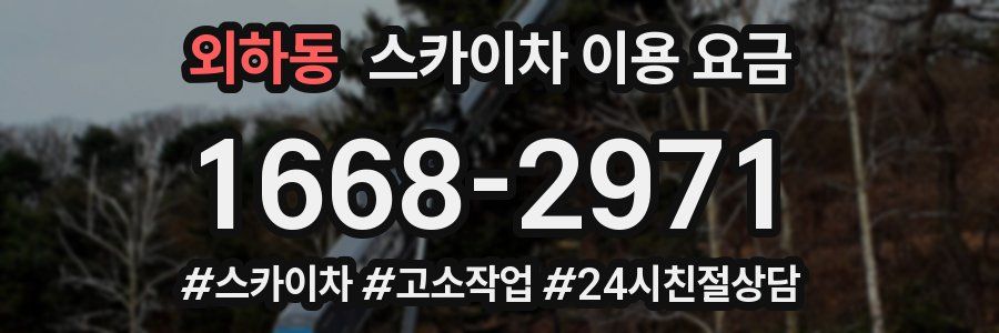 외하동 스카이차 이용 요금