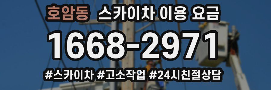 호암동 스카이차 이용 요금