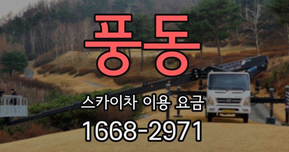풍동 스카이차 이용 요금