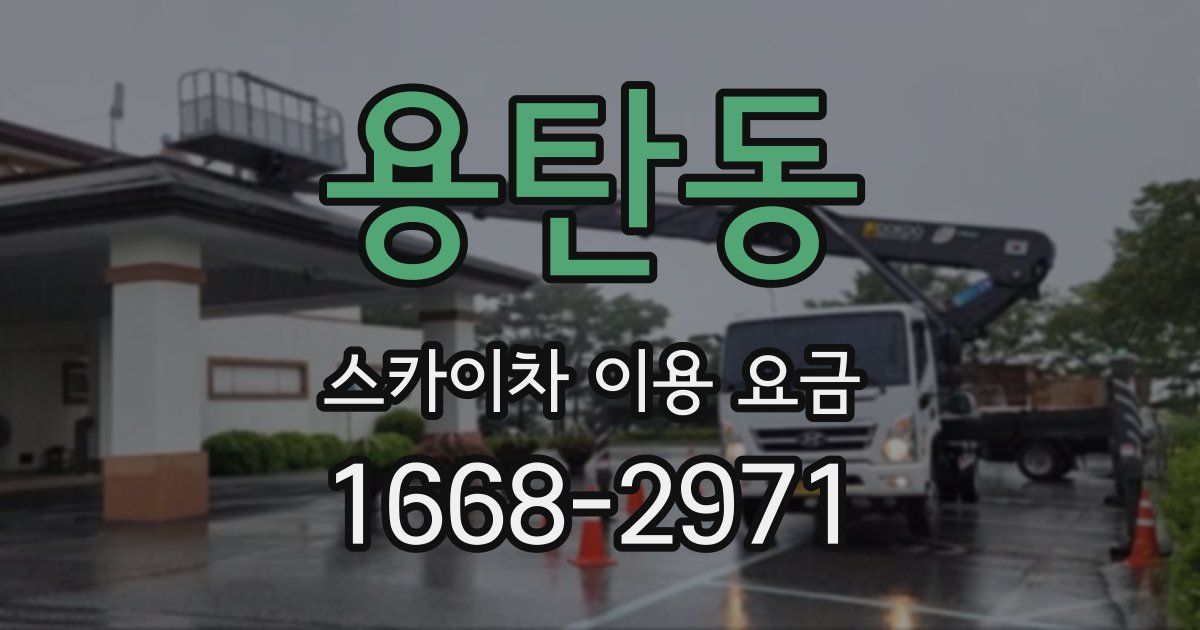 용탄동 스카이차 이용 요금