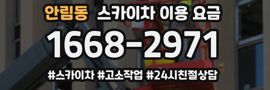 안림동 스카이차 이용 요금