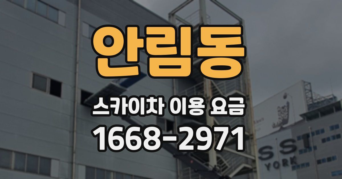 안림동 스카이차 이용 요금