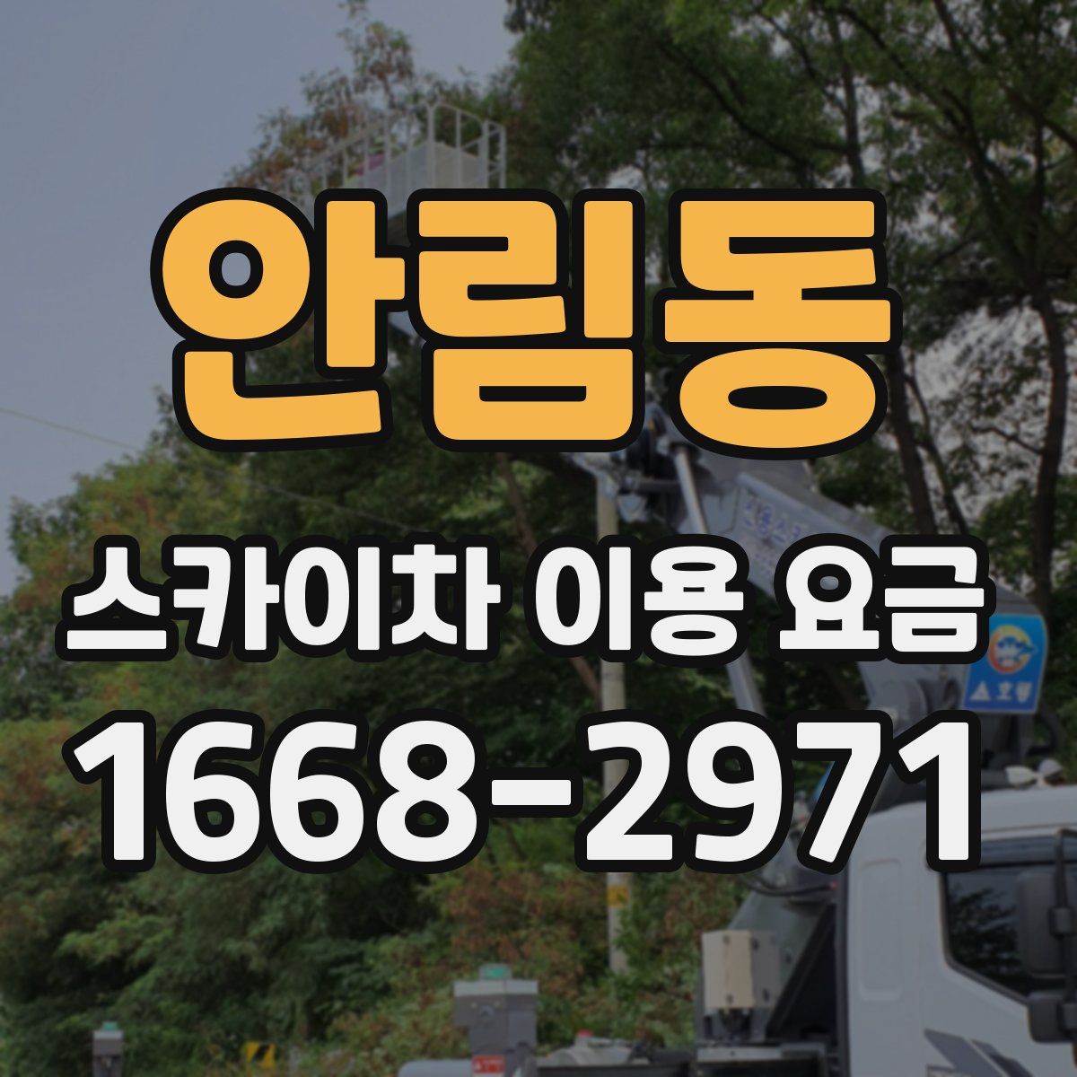 안림동 스카이차 이용 요금