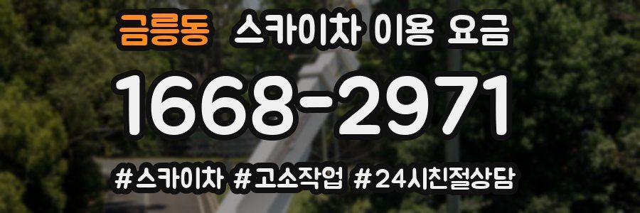 금릉동 스카이차 이용 요금