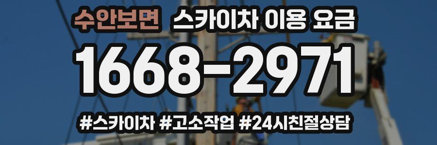 수안보면 스카이차 이용 요금