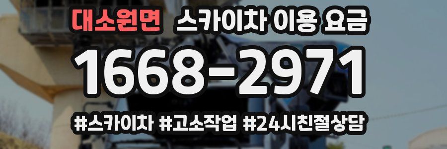 대소원면 스카이차 이용 요금