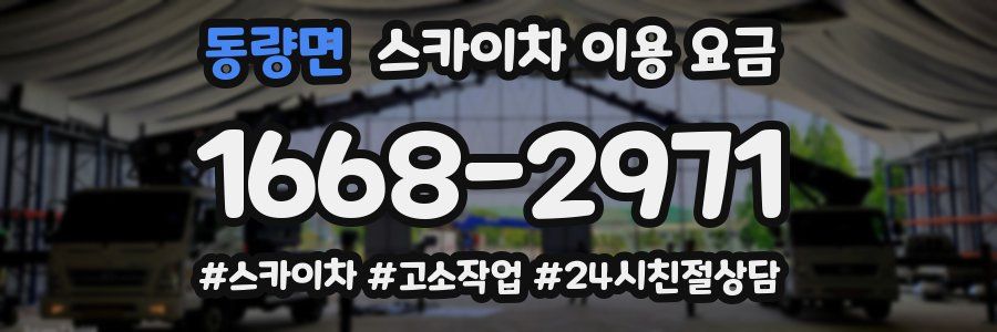 동량면 스카이차 이용 요금