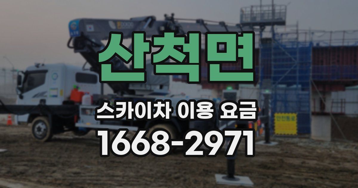 산척면 스카이차 이용 요금