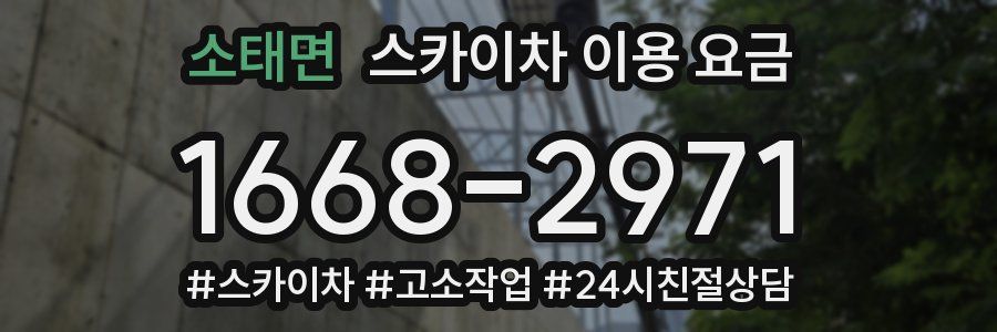 소태면 스카이차 이용 요금