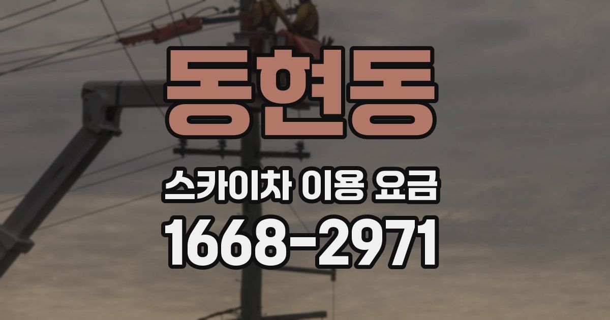동현동 스카이차 이용 요금