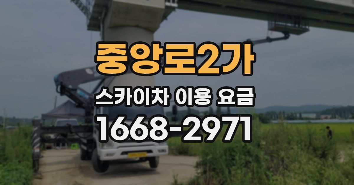 중앙로2가 스카이차 이용 요금