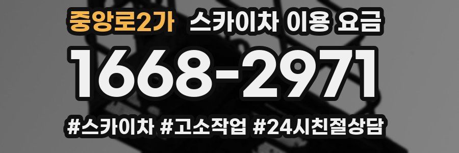 중앙로2가 스카이차 이용 요금