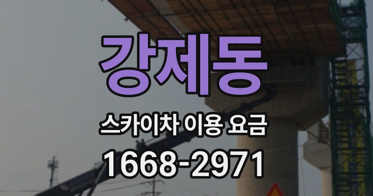 강제동 스카이차 이용 요금