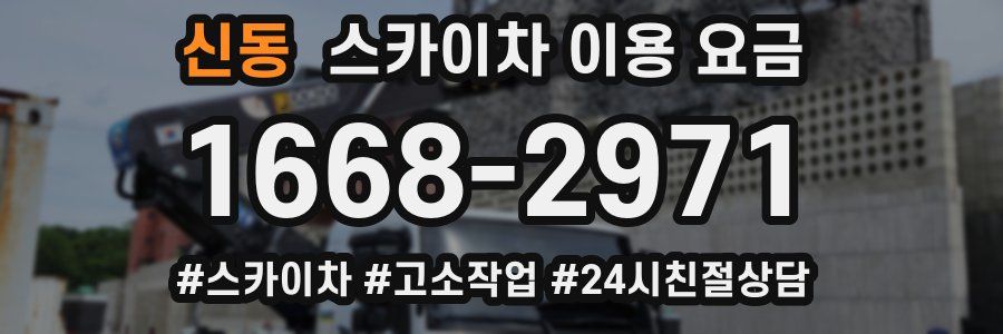 신동 스카이차 이용 요금