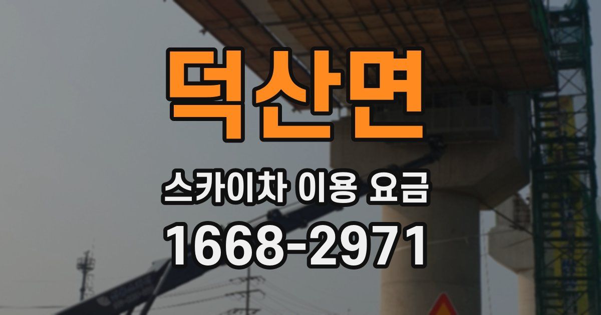 덕산면 스카이차 이용 요금