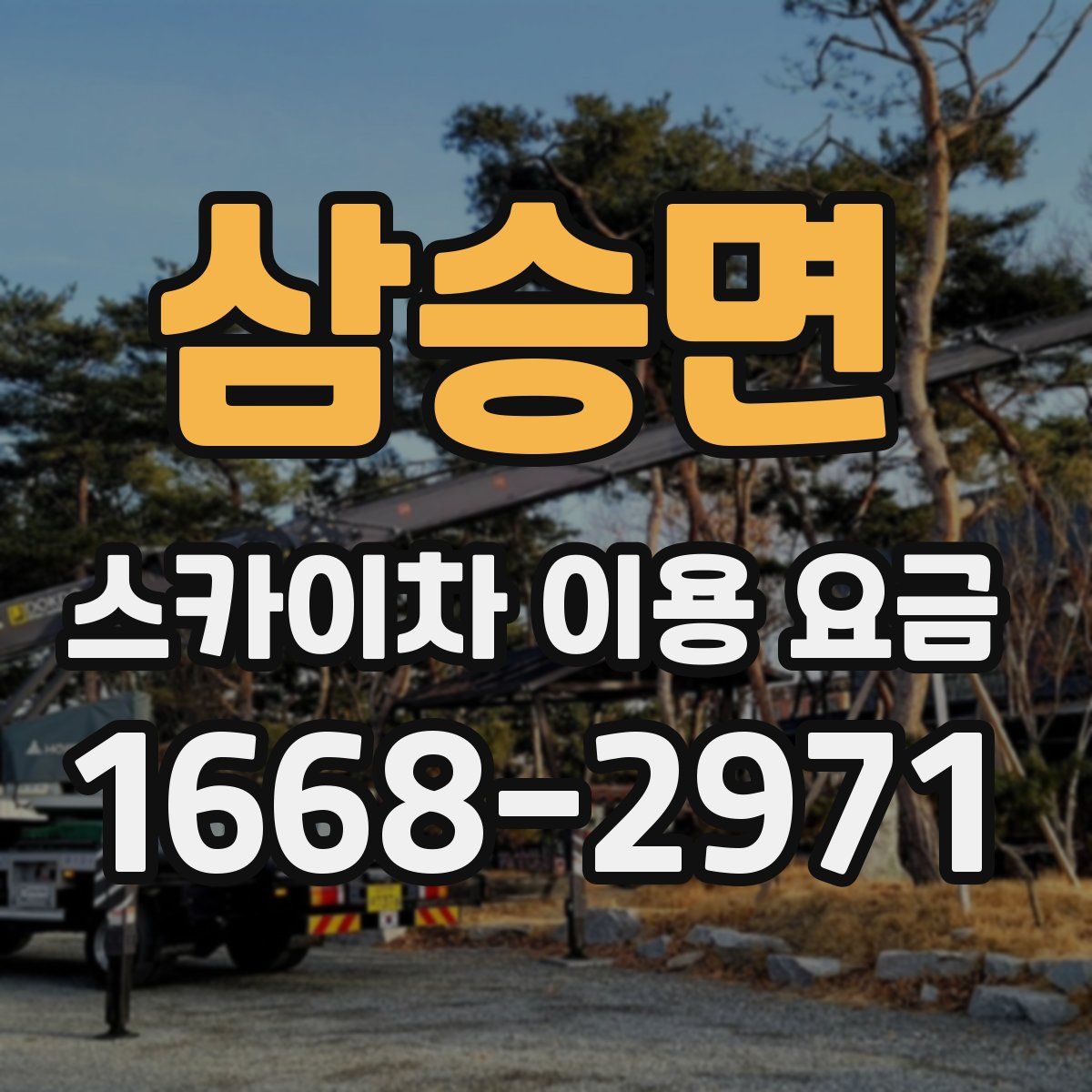 삼승면 스카이차 이용 요금