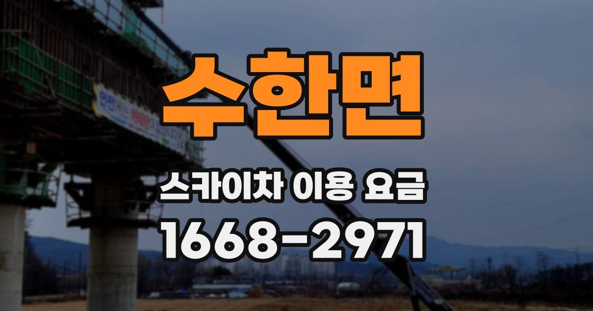 수한면 스카이차 이용 요금
