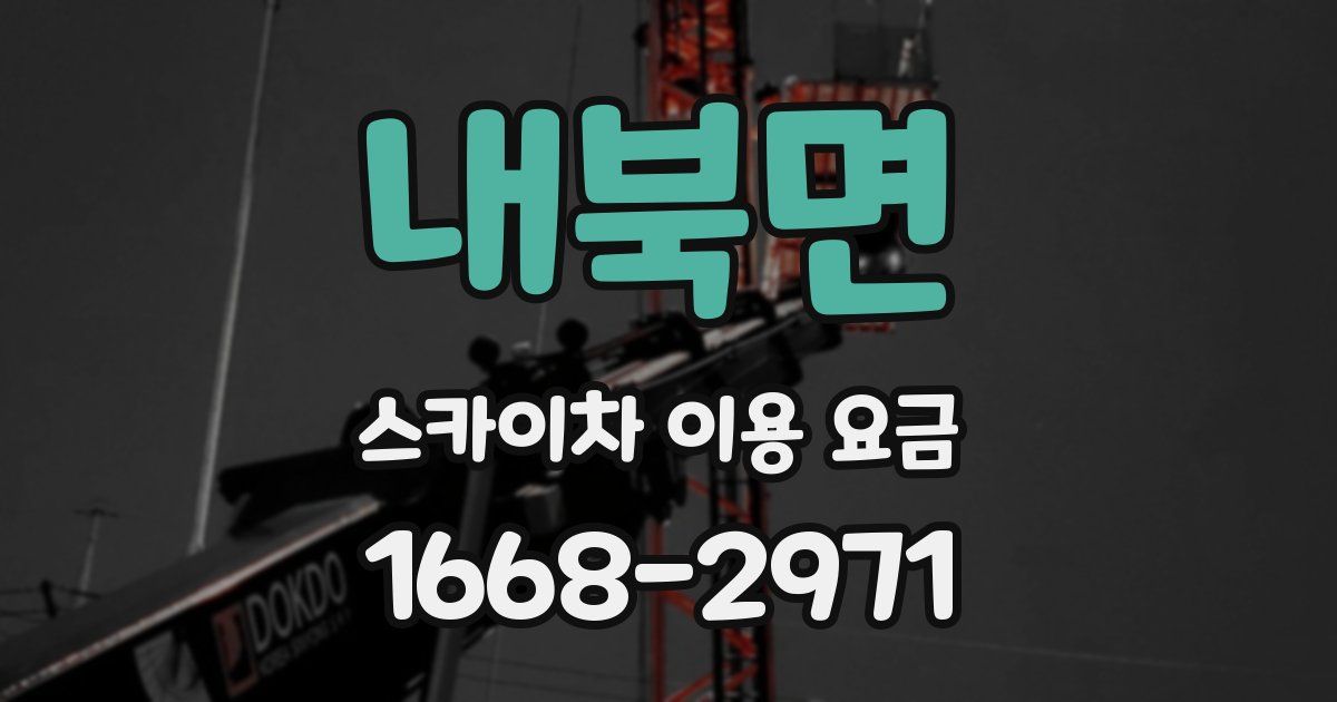 내북면 스카이차 이용 요금