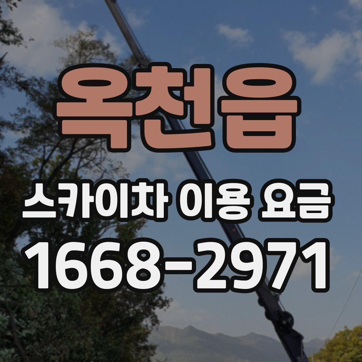 옥천읍 스카이차 이용 요금