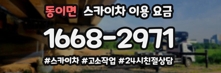 동이면 스카이차 이용 요금