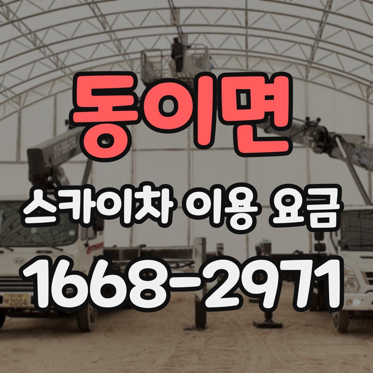 동이면 스카이차 이용 요금