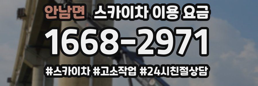 안남면 스카이차 이용 요금