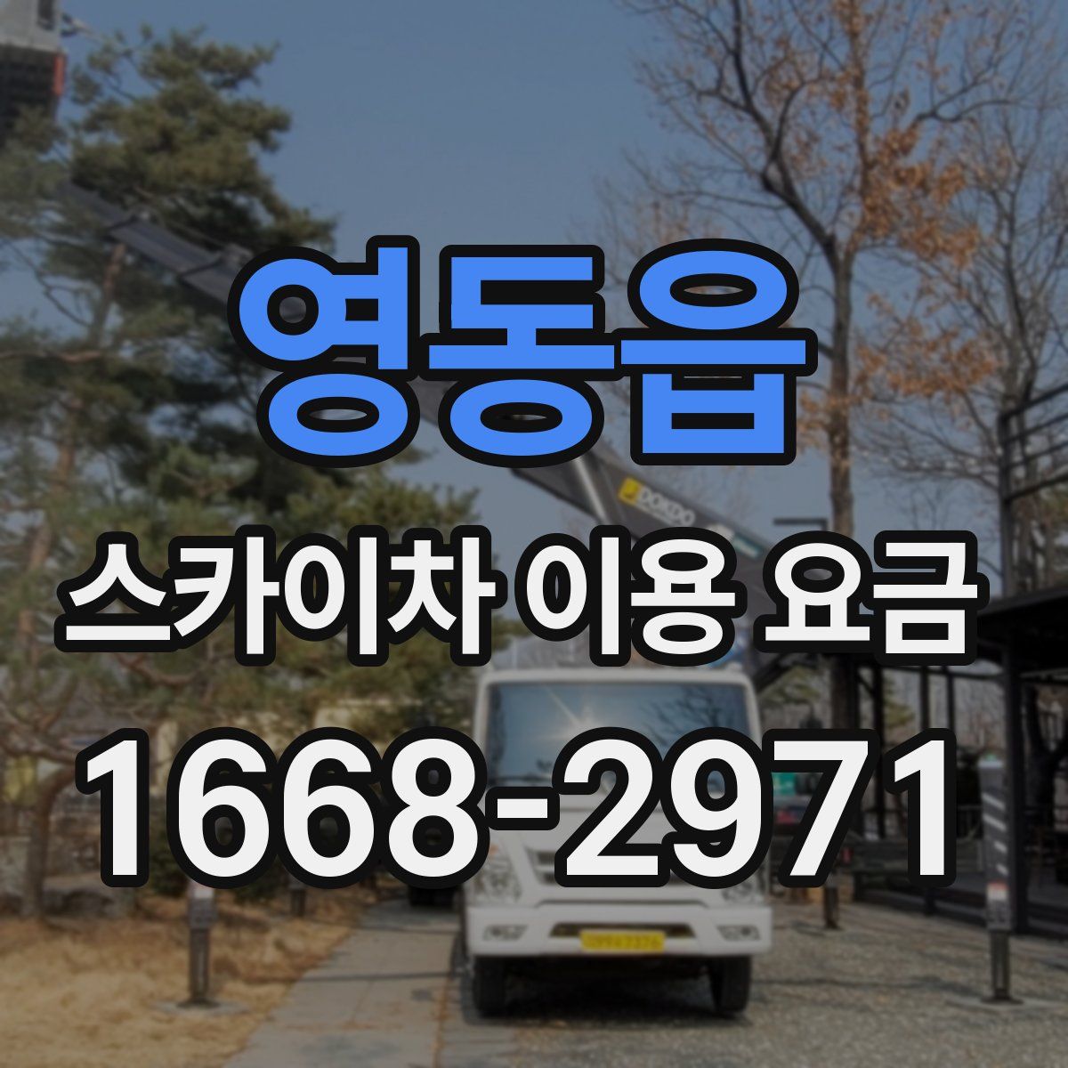 영동읍 스카이차 이용 요금