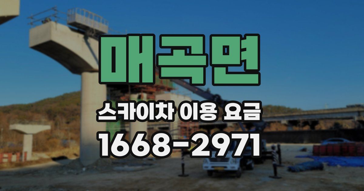 매곡면 스카이차 이용 요금