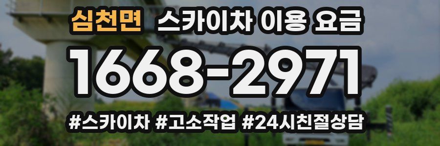 심천면 스카이차 이용 요금