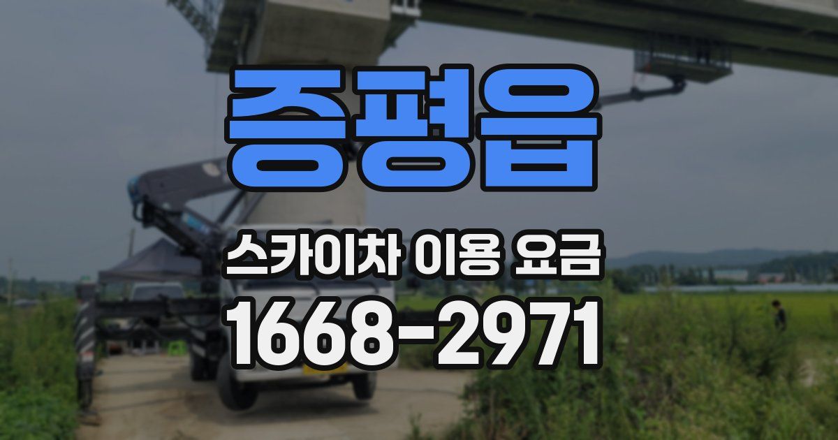 증평읍 스카이차 이용 요금
