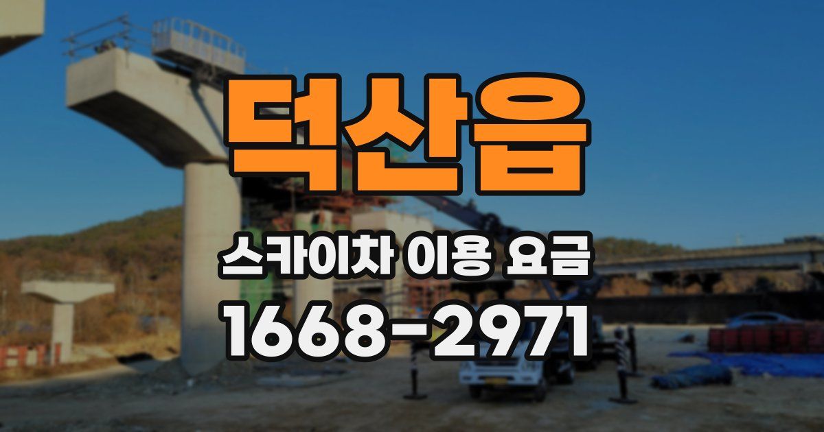 덕산읍 스카이차 이용 요금