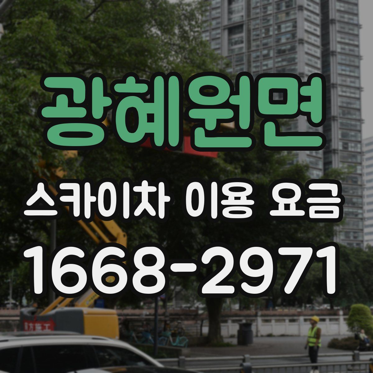 광혜원면 스카이차 이용 요금