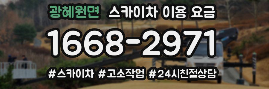 광혜원면 스카이차 이용 요금