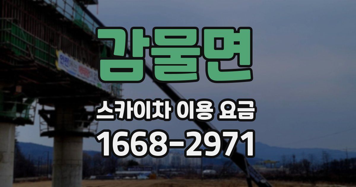 감물면 스카이차 이용 요금