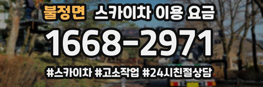 불정면 스카이차 이용 요금