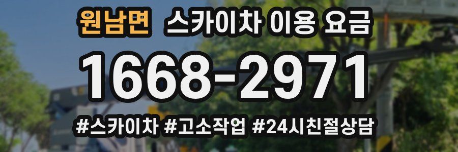 원남면 스카이차 이용 요금