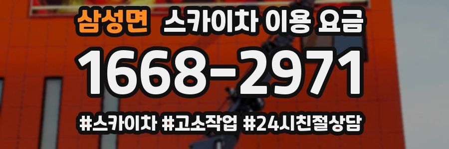 삼성면 스카이차 이용 요금