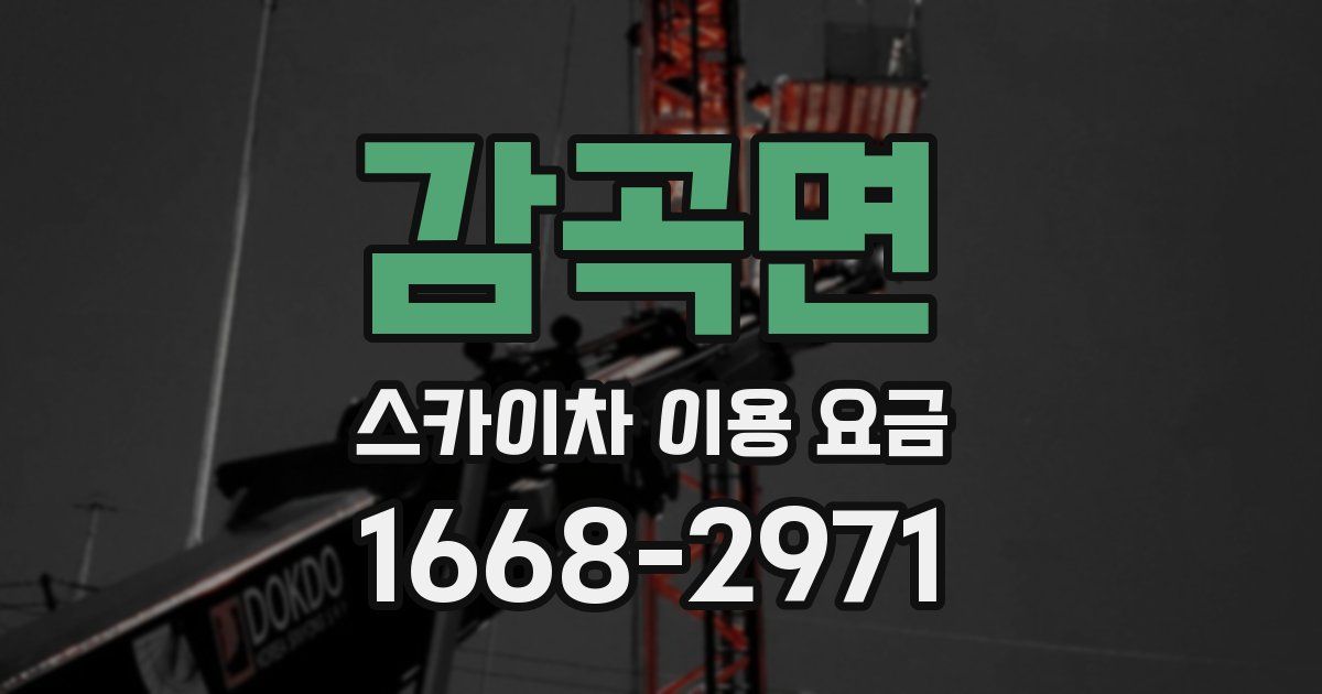 감곡면 스카이차 이용 요금
