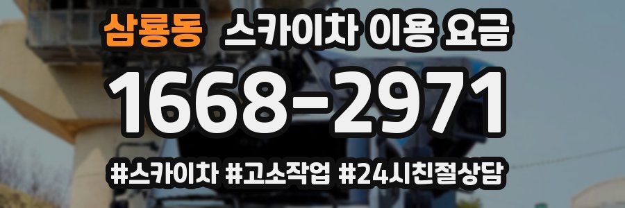 삼룡동 스카이차 이용 요금