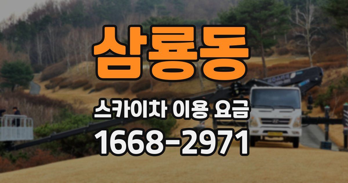 삼룡동 스카이차 이용 요금