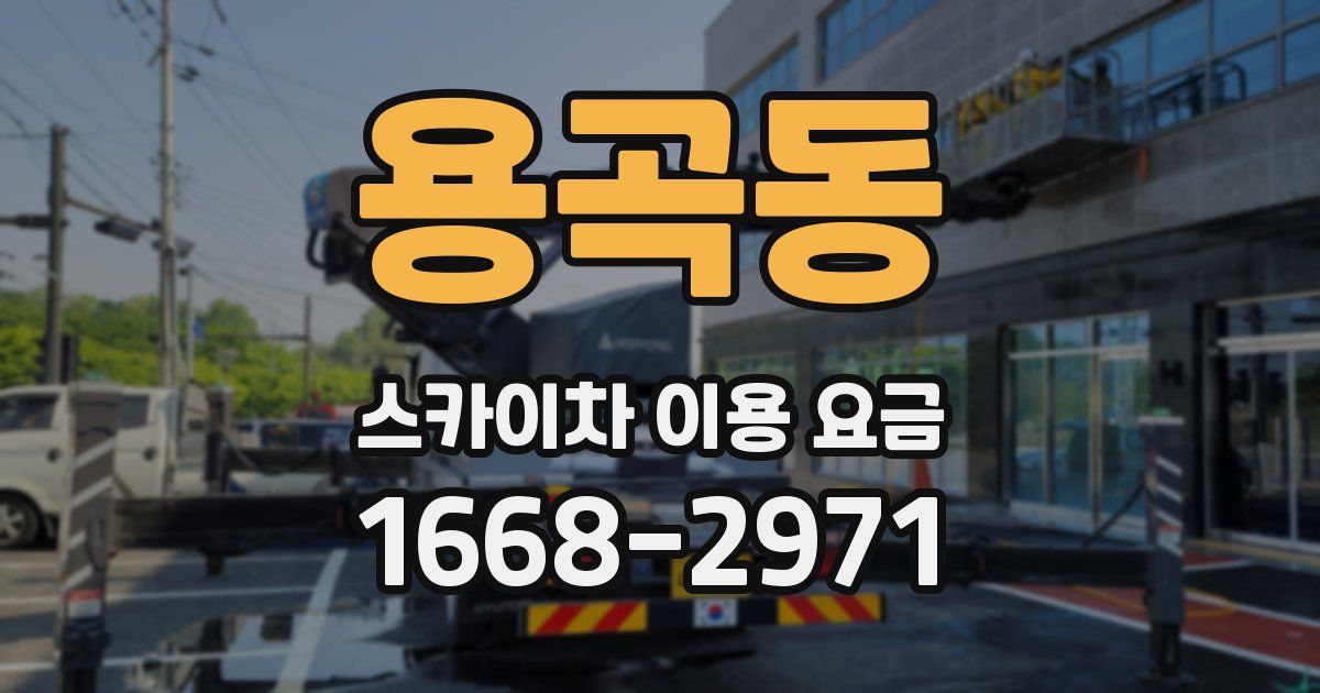 용곡동 스카이차 이용 요금