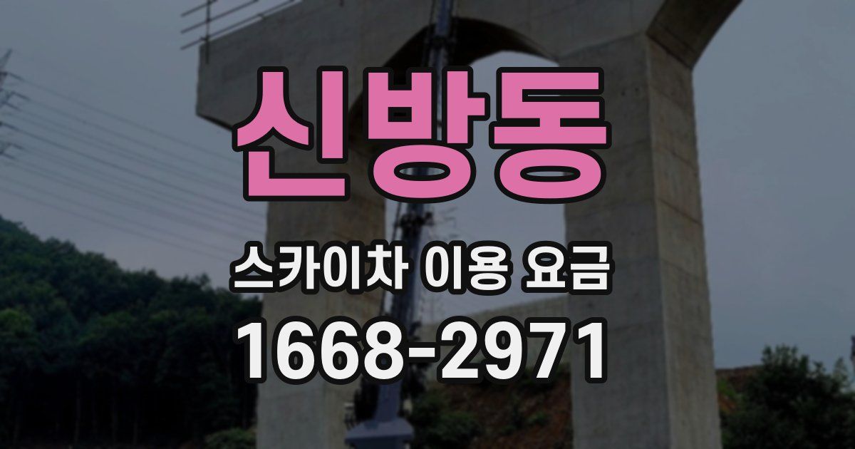 신방동 스카이차 이용 요금