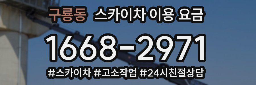 구룡동 스카이차 이용 요금