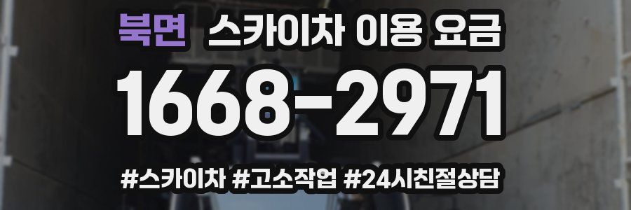 북면 스카이차 이용 요금