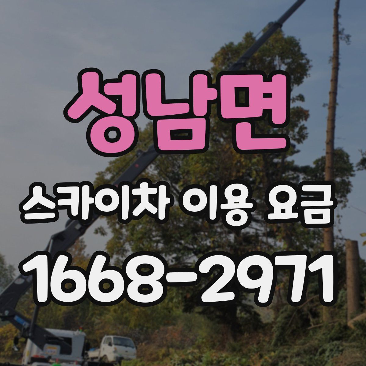성남면 스카이차 이용 요금